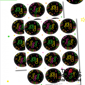 LINEA FLUO STICKER (10 PLANCHAS X 12 STICKERS)